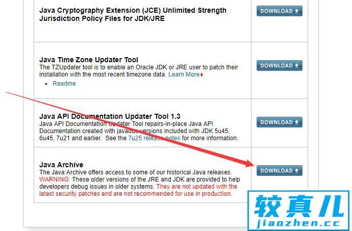 如何在官网下载java JDK的历史版本