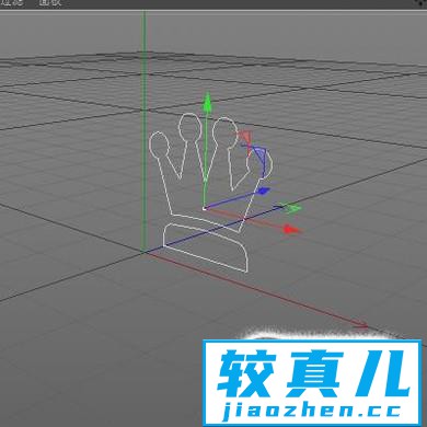 c4d中如何用PS皇冠路径建皇冠模型？