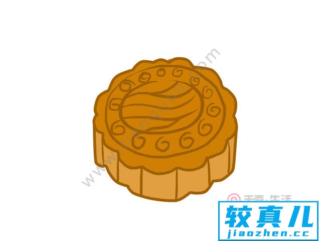 月饼简笔画