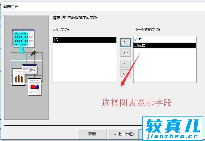 Access数据库中如何创建柱形图报表