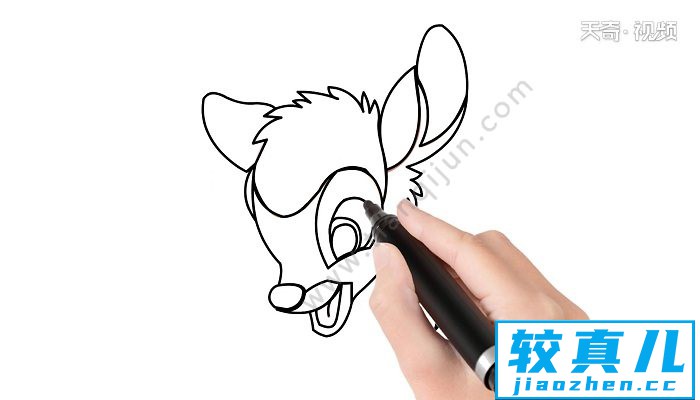 小鹿斑比简笔画 小鹿斑比简笔画怎么画