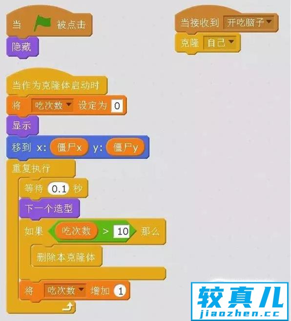 scratch2.0怎么编植物大战僵尸