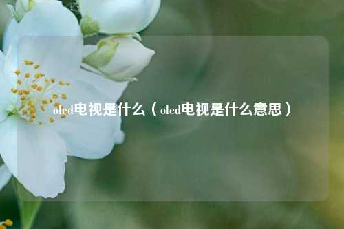 oled电视是什么（oled电视是什么意思）