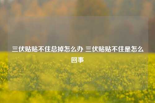 三伏贴贴不住总掉怎么办 三伏贴贴不住是怎么回事