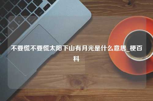 不要慌不要慌太阳下山有月光是什么意思_梗百科