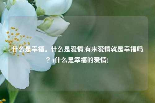 什么是幸福。什么是爱情,有来爱情就是幸福吗？(什么是幸福的爱情)