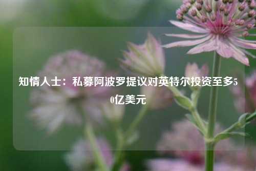 知情人士：私募阿波罗提议对英特尔投资至多50亿美元