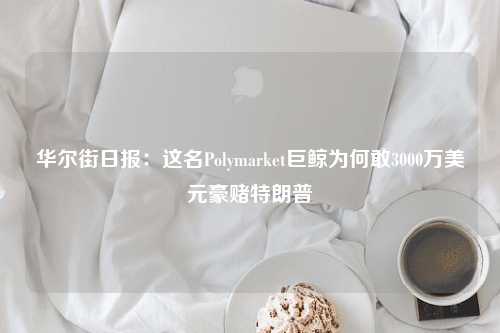 华尔街日报：这名Polymarket巨鲸为何敢3000万美元豪赌特朗普